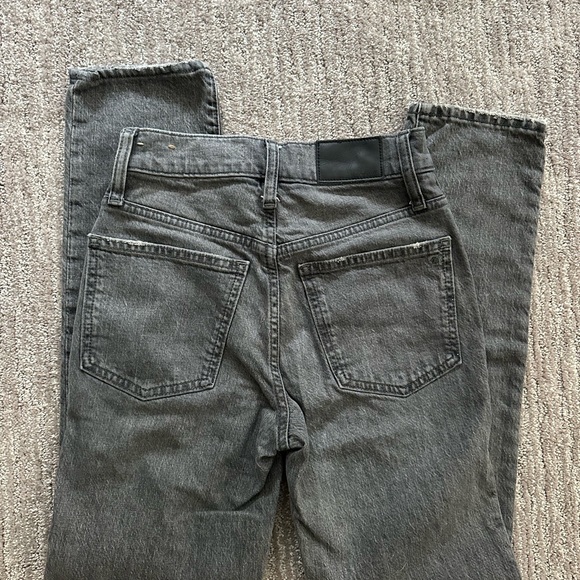 Madewell Women's Perfect Vintage Straight Leg Gray Jeans - Picture 2 of 3